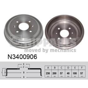 Køb Bremsetromle af NIPPARTS N3400906 til den lave pris 792,82 DKK