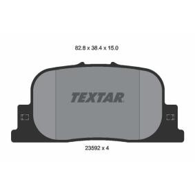 Achetez des Plaquettes de frein TEXTAR 2359201 à prix pour 31,13 €