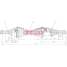Comprar Árbol de transmisión de KAMOKA FD1138928 a bajo precio de 52,17 €
