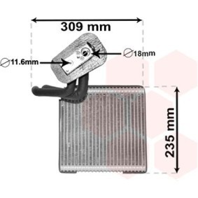 Acquista Evaporatore climatizzatore da VAN WEZEL 1800V493 a buon mercato per soli 126,35 €