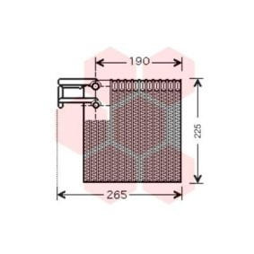 Köp Förångare till AC av VAN WEZEL 1300V257 till det låga priset 4809,95 kr