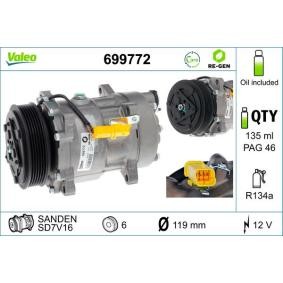 Klimakompressor 699772 von VALEO günstig für 225,62 € online kaufen