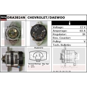 Lichtmaschine DRA3824N von DELCO REMY günstig für 141,16 € online kaufen