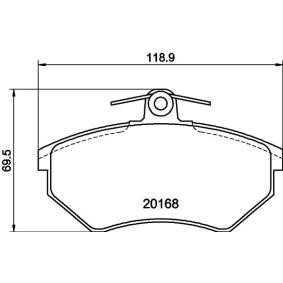 Bremsbeläge MDB1571 von MINTEX günstig für 29,22 € online kaufen