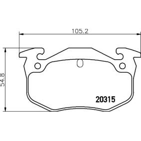 Bremsbeläge MDB1668 von MINTEX günstig für 19,69 € online kaufen