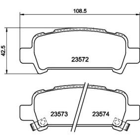 Bremsbeläge für SUBARU von MINTEX