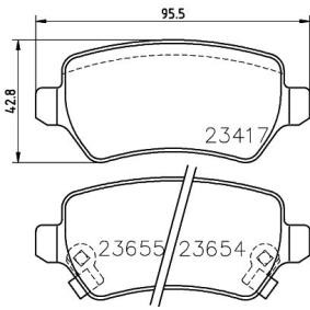Bremsbeläge MDB2357 von MINTEX günstig für 28,87 € online kaufen