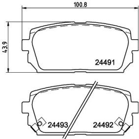 Bremsbeläge MDB2866 von MINTEX günstig für 29,73 € online kaufen