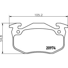 Bremsbeläge MDB2868 von MINTEX günstig für 24,15 € online kaufen