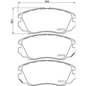Achetez des Plaquettes de frein MINTEX MDB2870 à prix pour 56,55 €