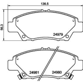Compre Pastilhas de travão de MINTEX online para Shuttle Carrinha (GP7, GP8, GK8, GK9) a preços moderados