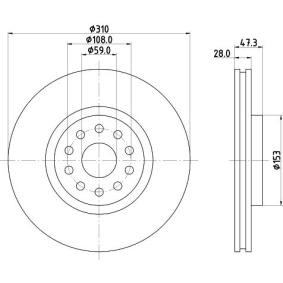 Bremsscheibe für ALFA ROMEO von MINTEX