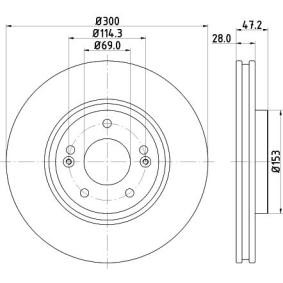 Bremsscheibe MDC2043 von MINTEX günstig für 59,60 € online kaufen
