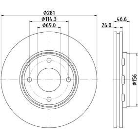 SMART Bremsscheibe von MINTEX