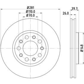 Bremsscheibe MDC2258 von MINTEX günstig für 58,11 € online kaufen