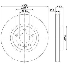 Bremsscheibe MDC2530 von MINTEX günstig für 61,76 € online kaufen