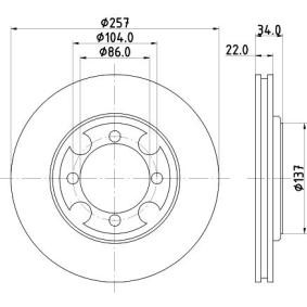 Bremsscheibe für HYUNDAI von MINTEX