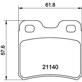 Bremsbeläge MDB1385 von MINTEX günstig für 17,12 € online kaufen