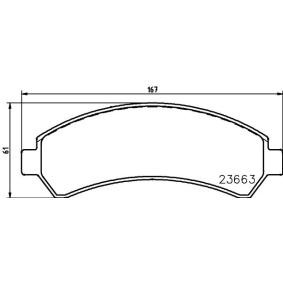 Bremsbeläge für CHEVROLET von MINTEX