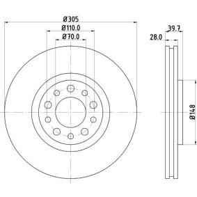 Bremsscheibe für ALFA ROMEO von MINTEX
