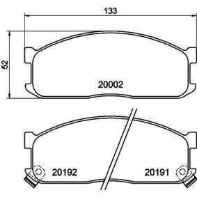Compre Pastilhas de travão de MINTEX online para VANETTE Camião de plataforma/chassis a preços moderados