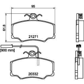 Bremsbeläge MDB1511 von MINTEX günstig für 26,20 € online kaufen