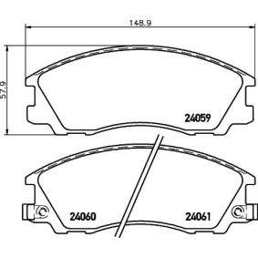 Bremsbeläge für HYUNDAI von MINTEX