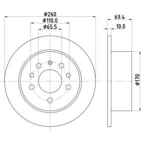Bremsscheibe MDC1008 von MINTEX günstig für 28,43 € online kaufen