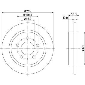 Bremsscheibe MDC1078 von MINTEX günstig für 28,43 € online kaufen