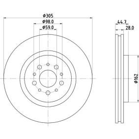 Bremsscheibe MDC1356 von MINTEX günstig für 92,80 € online kaufen