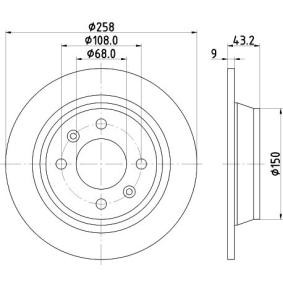 Bremsscheibe MDC709 von MINTEX günstig für 23,90 € online kaufen