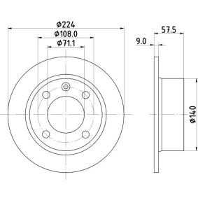 Bremsscheibe MDC802 von MINTEX günstig für 21,43 € online kaufen