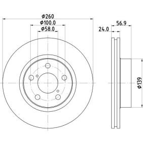 Bremsscheibe für SUBARU von MINTEX