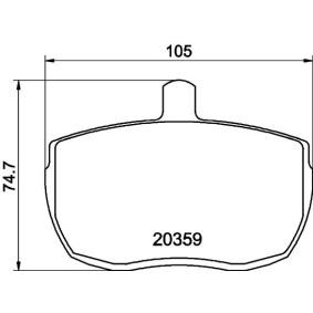 Bremsbeläge für LAND ROVER von MINTEX