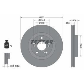 Bremsscheibe 92125000 von TEXTAR günstig für 34,18 € online kaufen