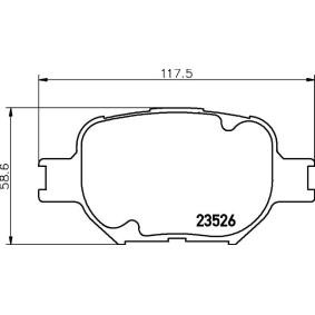 Achetez des Plaquettes de frein TEXTAR 2352601 à prix pour 51,56 €