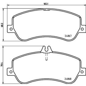 Bremsbeläge für MERCEDES-BENZ von MINTEX