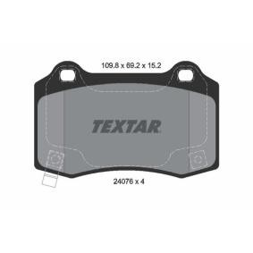 Compre Pastilhas de travão da TEXTAR 2407601 a um preço baixo por 83,09 €