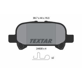 Compre Pastilhas de travão de TEXTAR online para CAMRY SOLARA Cabriolet (MCV2_, SXV2_) a preços moderados