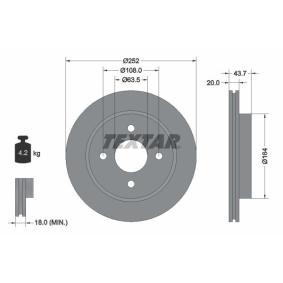 Comprar Disco de freno de TEXTAR 92063603 a bajo precio de 30,06 €