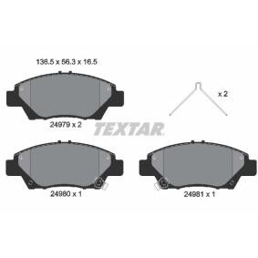 Compre Pastilhas de travão de TEXTAR online para Shuttle Carrinha (GP7, GP8, GK8, GK9) a preços moderados