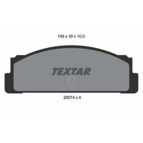 Compre Pastilhas de travão da TEXTAR 2007404 a um preço baixo por 22,82 €
