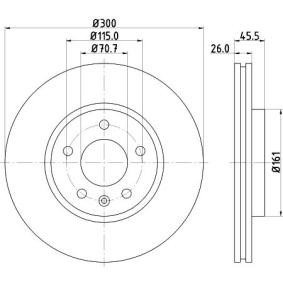 Bremsscheibe MDC2133 von MINTEX günstig für 70,19 € online kaufen