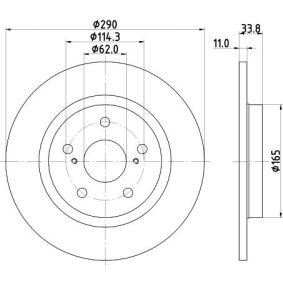 Bremsscheibe für TOYOTA von MINTEX