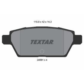 Compre Pastilhas de travão da TEXTAR 2458102 a um preço baixo por 36,29 €