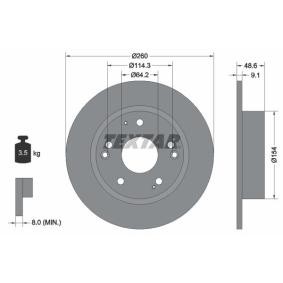 Bremsscheibe 92227603 von TEXTAR günstig für 39,38 € online kaufen