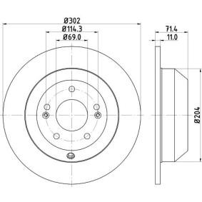 Bremsscheibe für KIA von MINTEX