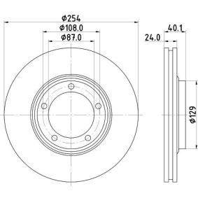 Bremsscheibe für HYUNDAI von MINTEX