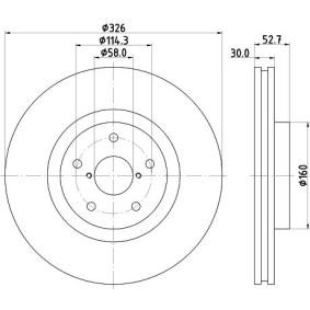 Bremsscheibe für SUBARU von MINTEX