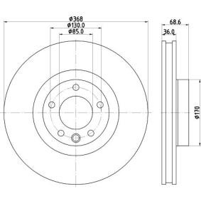 Bremsscheibe MDC2531 von MINTEX günstig für 135,18 € online kaufen